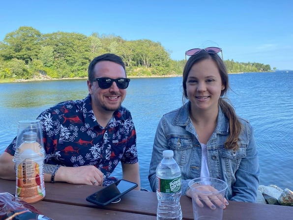 Brendan O'Shea and his wife