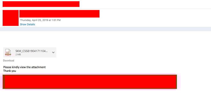 Email Phishing Screenshot