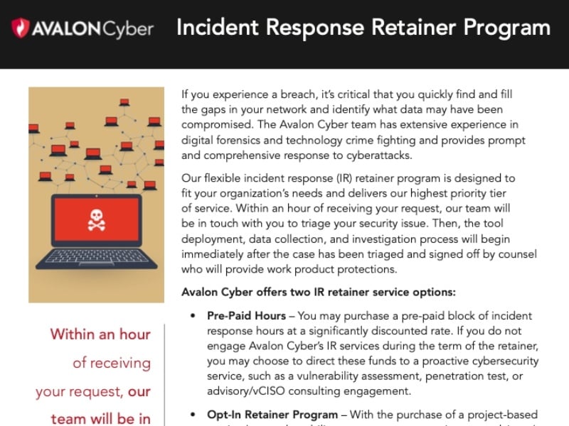 IR Retainer Program Slick