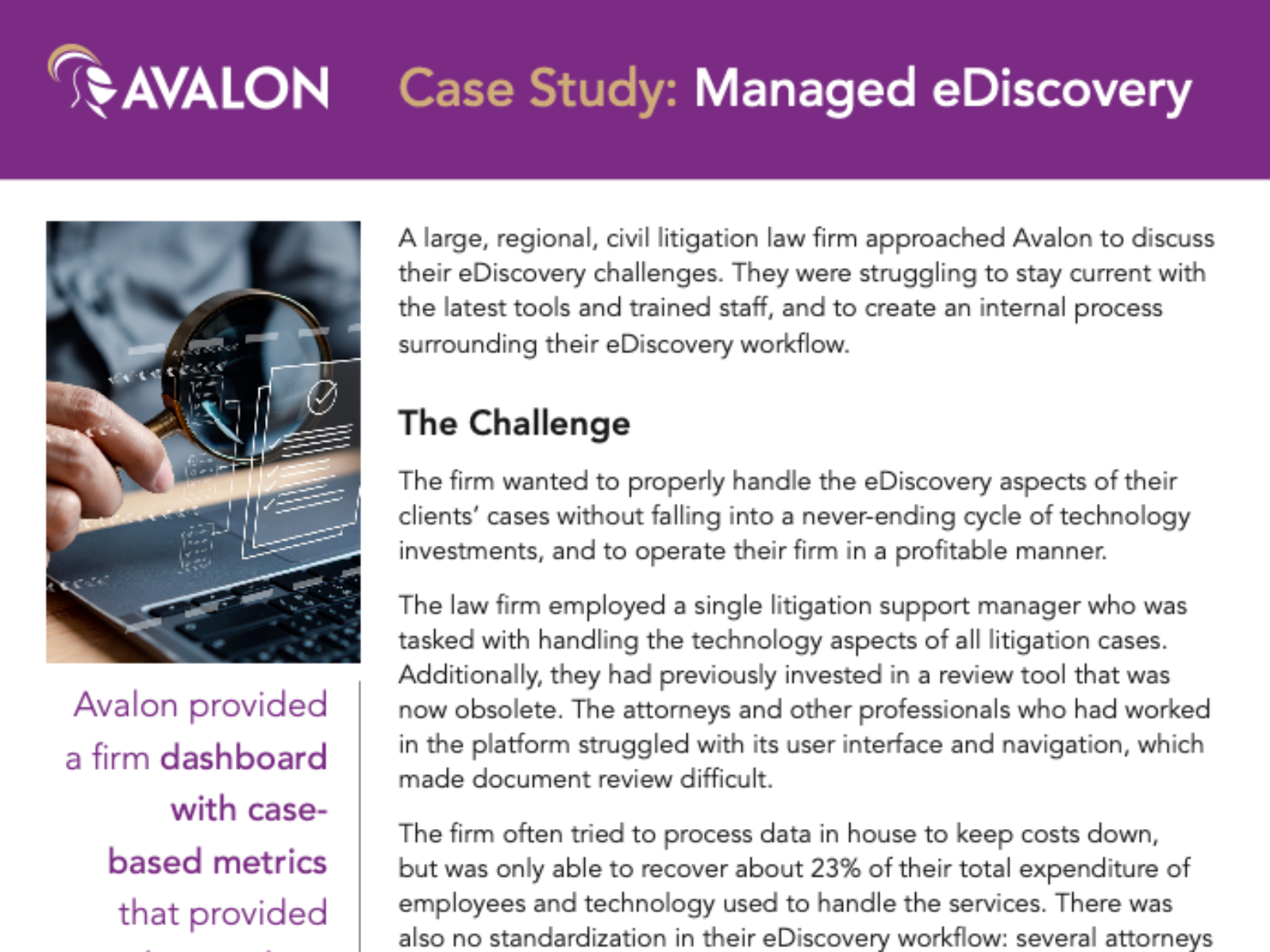 ediscovery legal case study