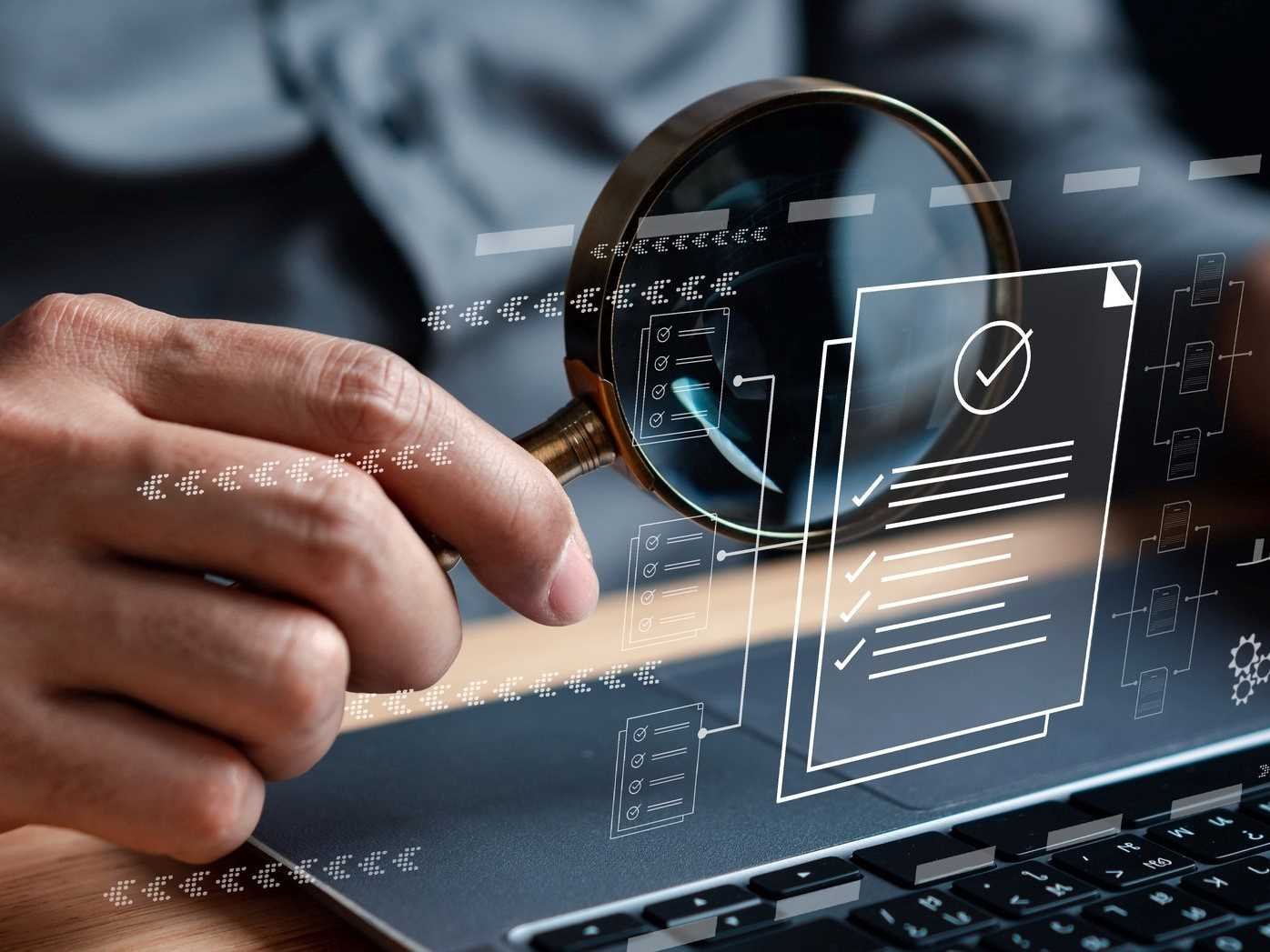 magnifying glass managed review gazette